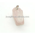 Vente en gros Pendentif en pierre précieuse Pendentif en étain de quartz Real Rose